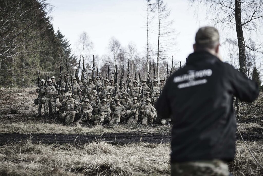 fotografering af kompagni af militærfoto fotograf